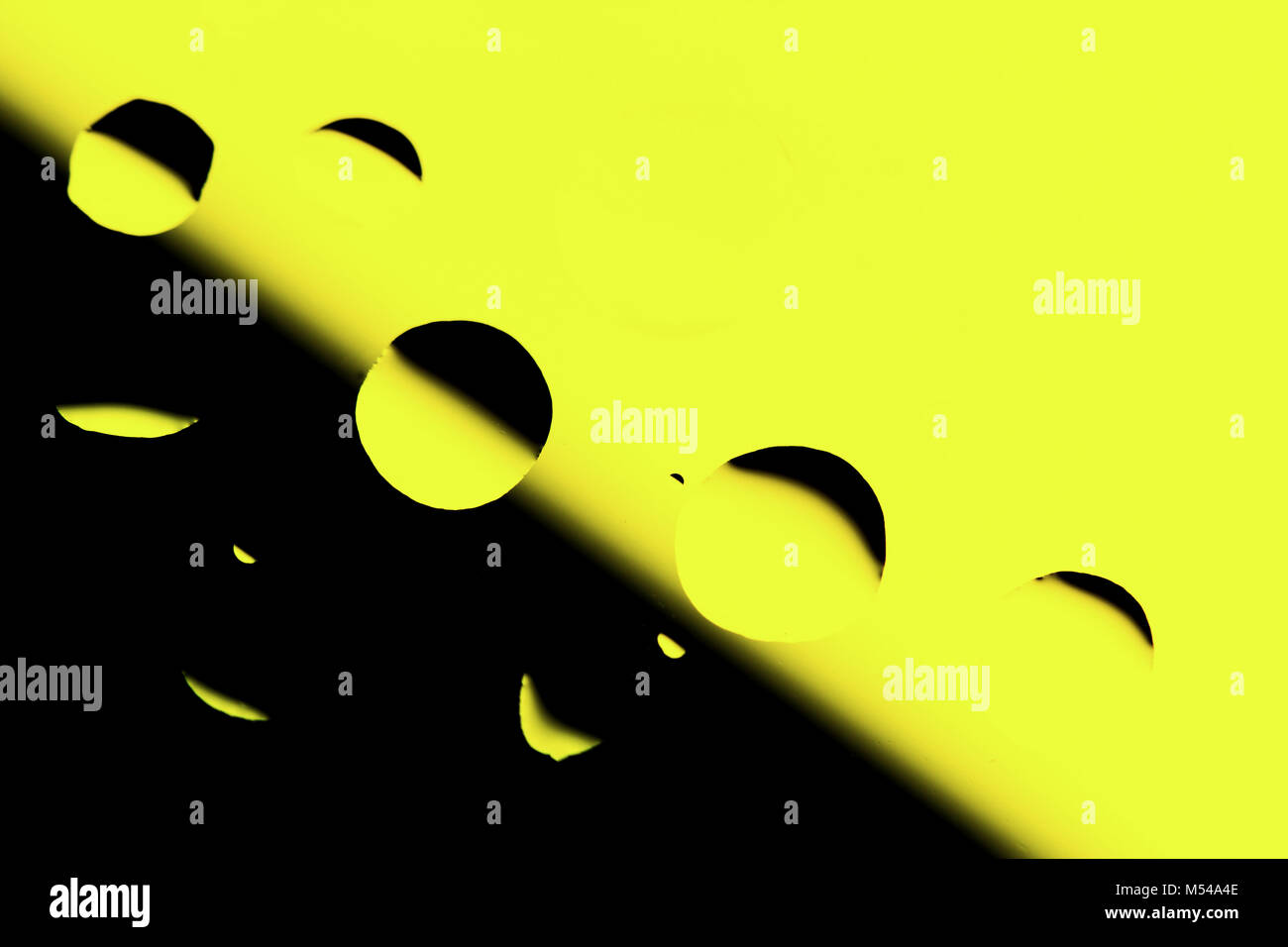 Abstract Background with Oil Drops on Yellow Stock Photo