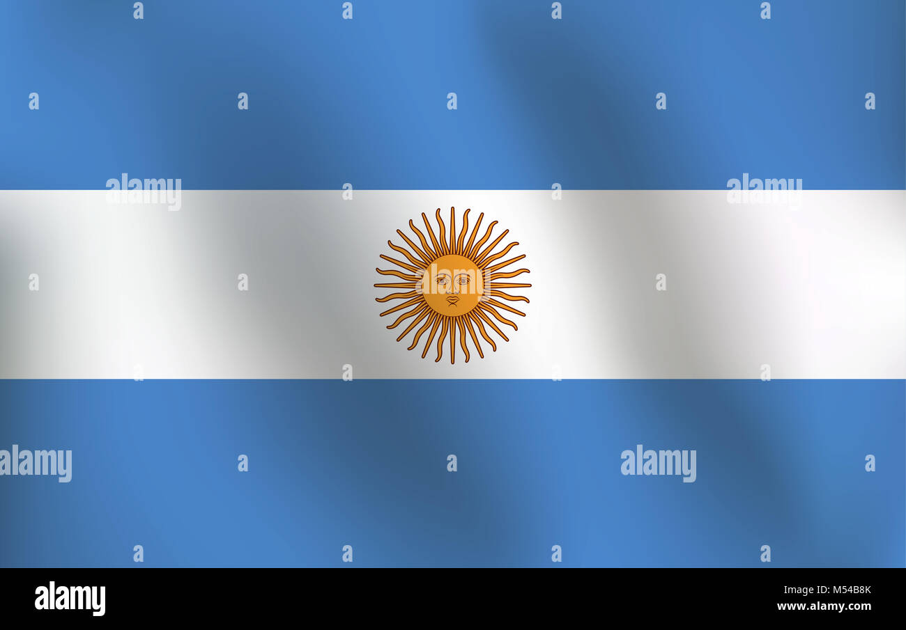 Flag of Argentina - Vector Illustration Stock Photo - Alamy