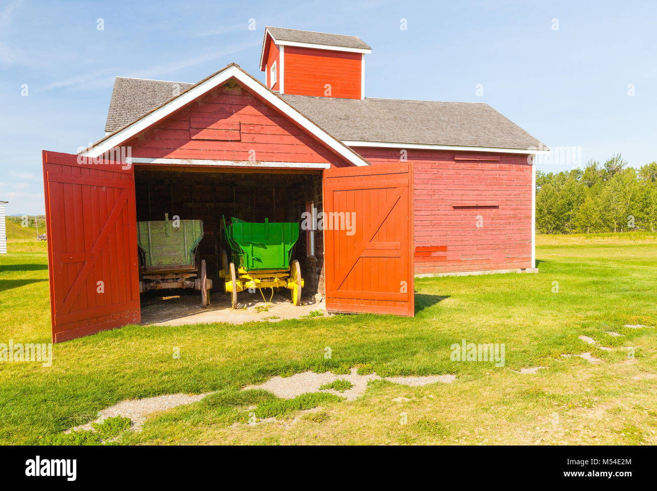 Bar u ranch remount for wagons Stock Photo