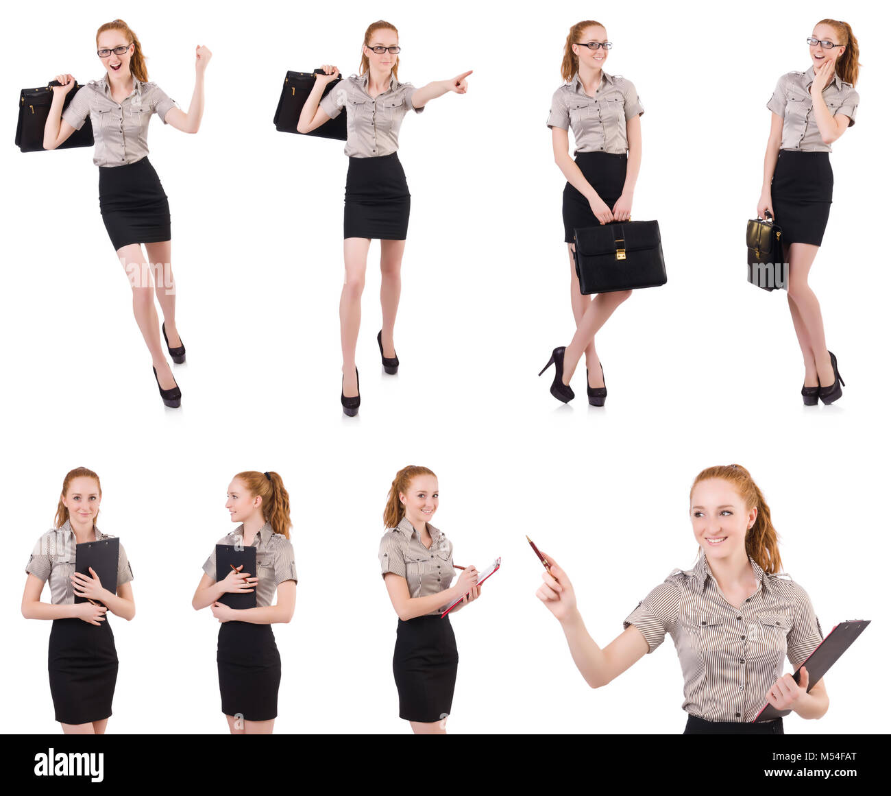 Woman businesswoman in business concept Stock Photo - Alamy