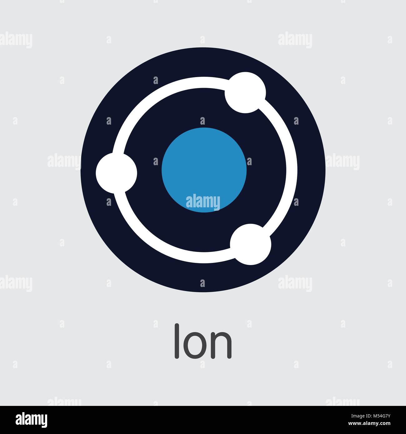 Ion Virtual Currency. Vector ION Element Stock Vector Image & Art - Alamy