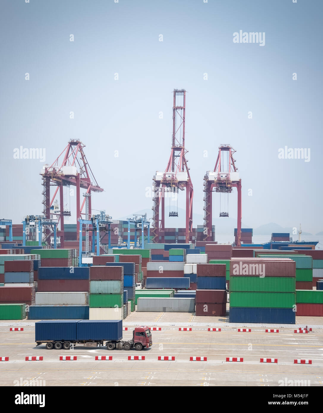 port of ningbo zhoushan Stock Photo