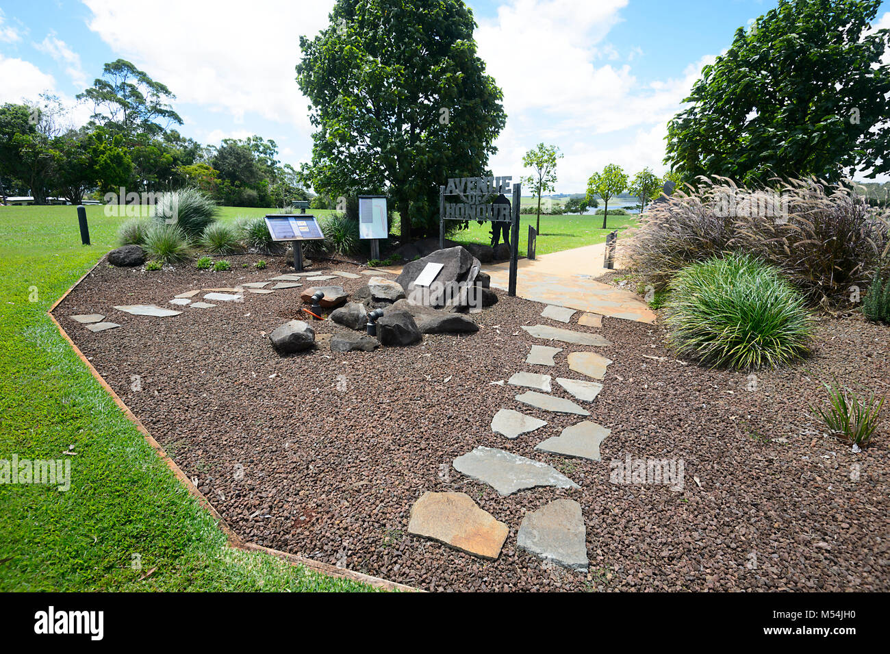 Avenue of Honour is a memorial to the war in Afghanistan, Yungaburra, Atherton Tablelands, Far North Queensland, FNQ, QLD, Australia Stock Photo