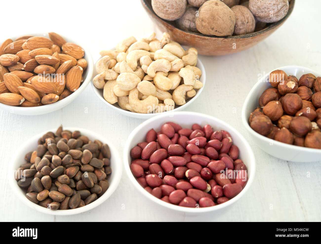 assorted nuts Stock Photo