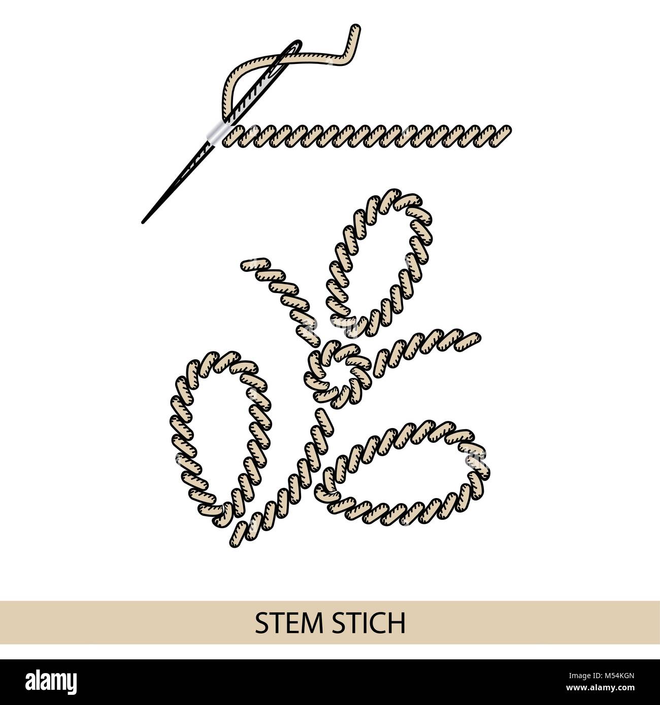 Hand cross stitch border Cut Out Stock Images & Pictures Alamy