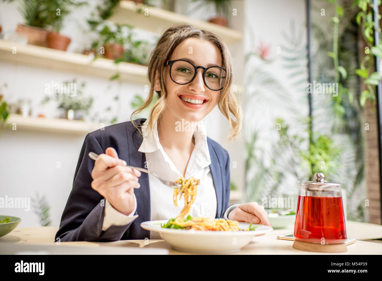 Adult eating dinner fork hires stock photography and images Alamy