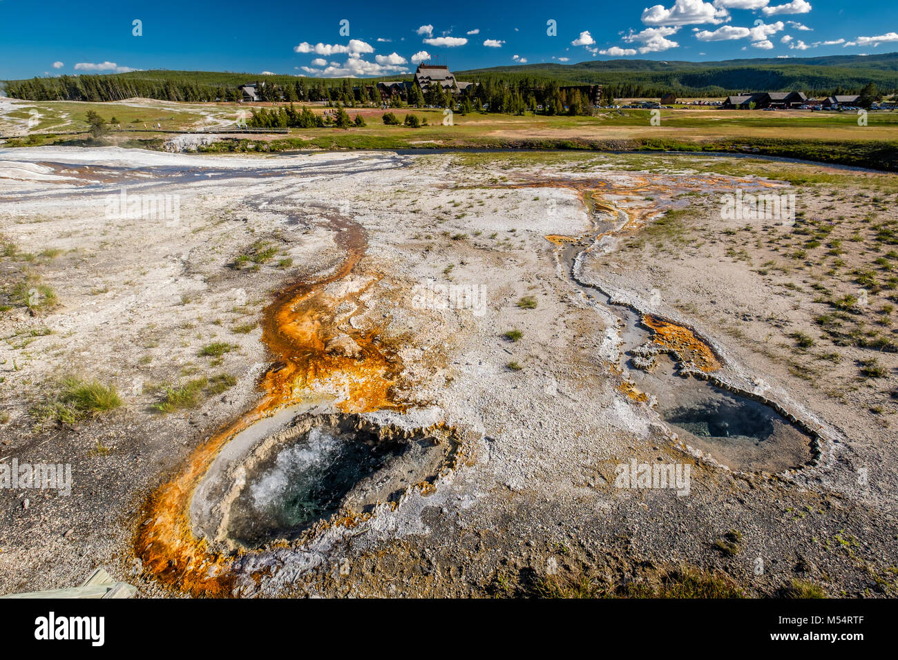 Hot thermal spring in Yellowstone Stock Photo - Alamy