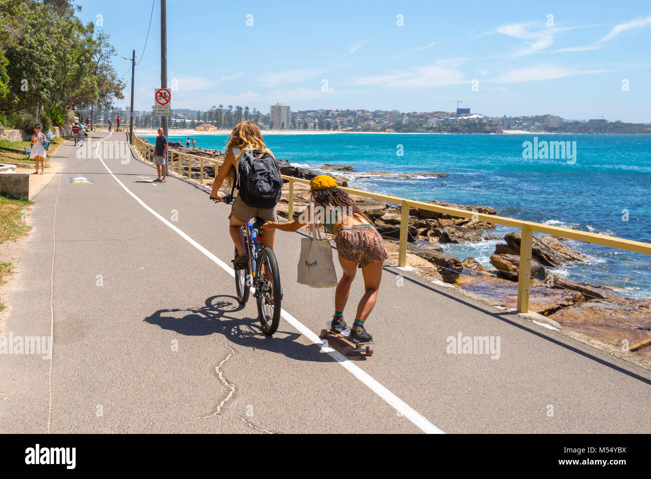 Cabbage Tree Bay on the Walk from Manly to Shelly Beach, Sydney, NSW, Australia Stock Photo