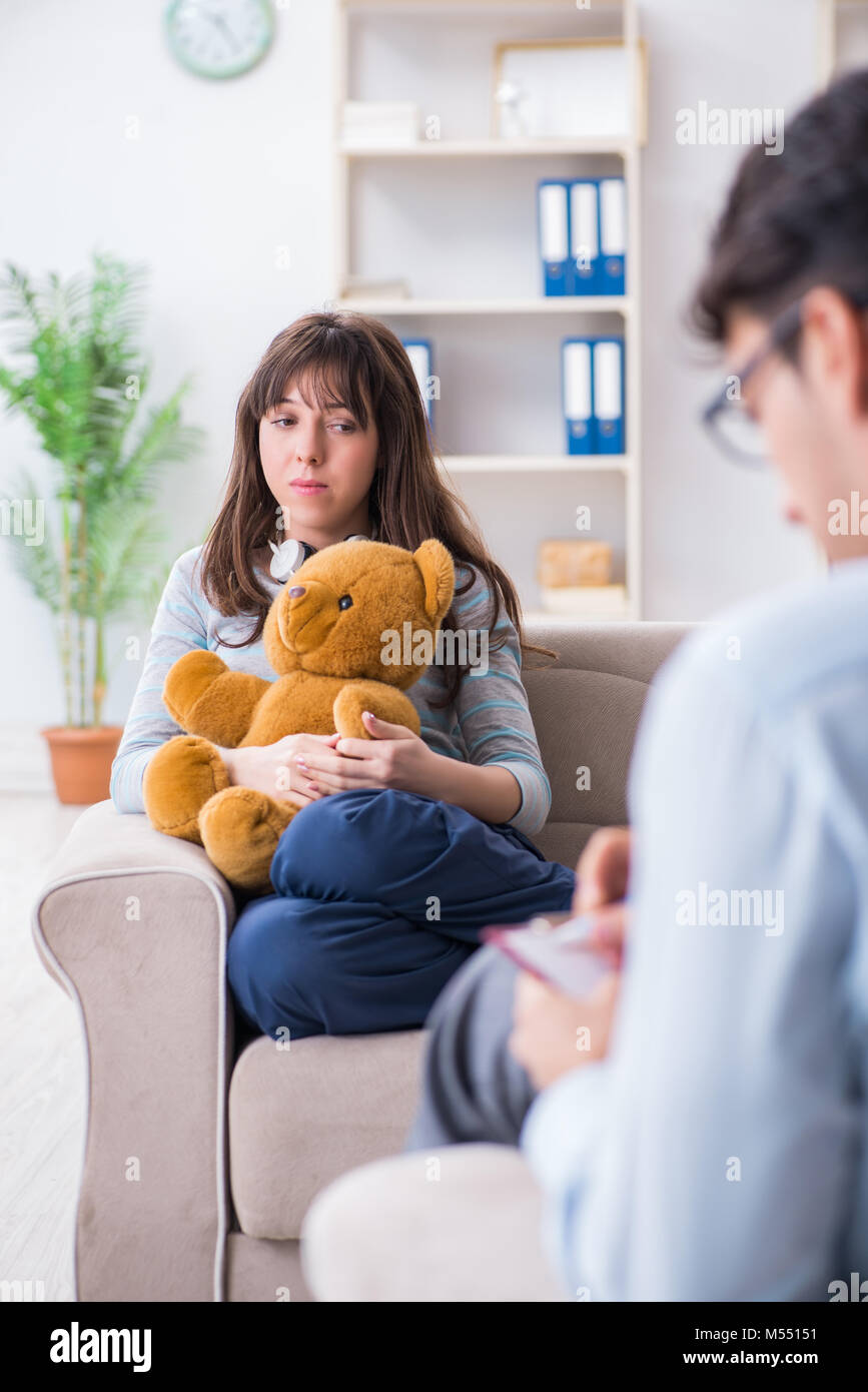 Patient visiting psychiatrist doctor for examination Stock Photo Alamy