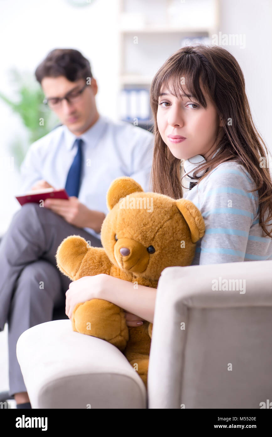 Patient visiting psychiatrist doctor for examination Stock Photo Alamy