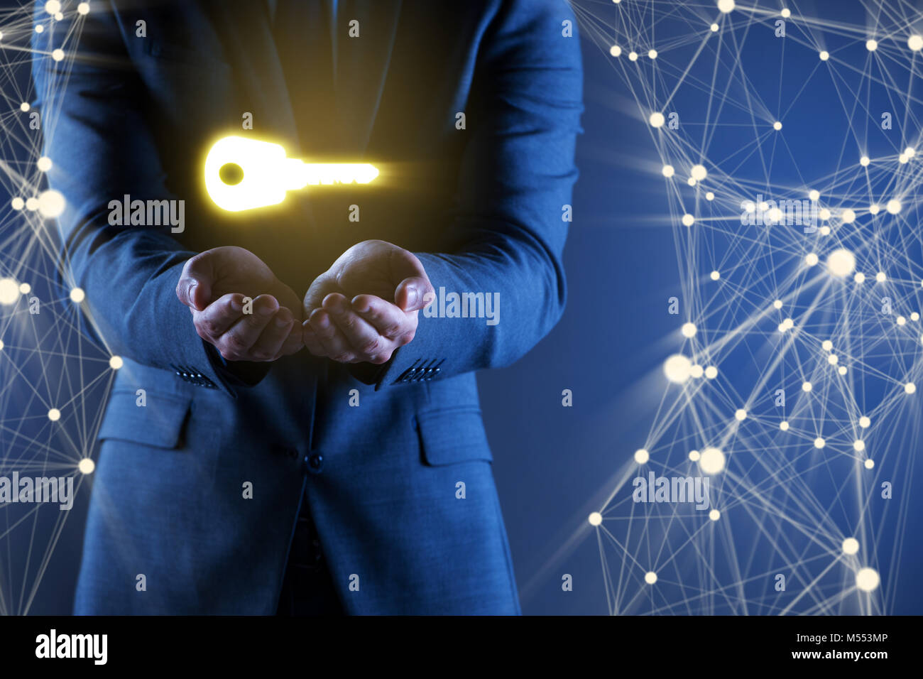 Concept with key to success illustration Stock Photo - Alamy