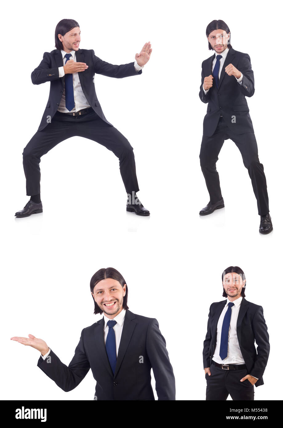Young businessman isolated on the white background Stock Photo - Alamy