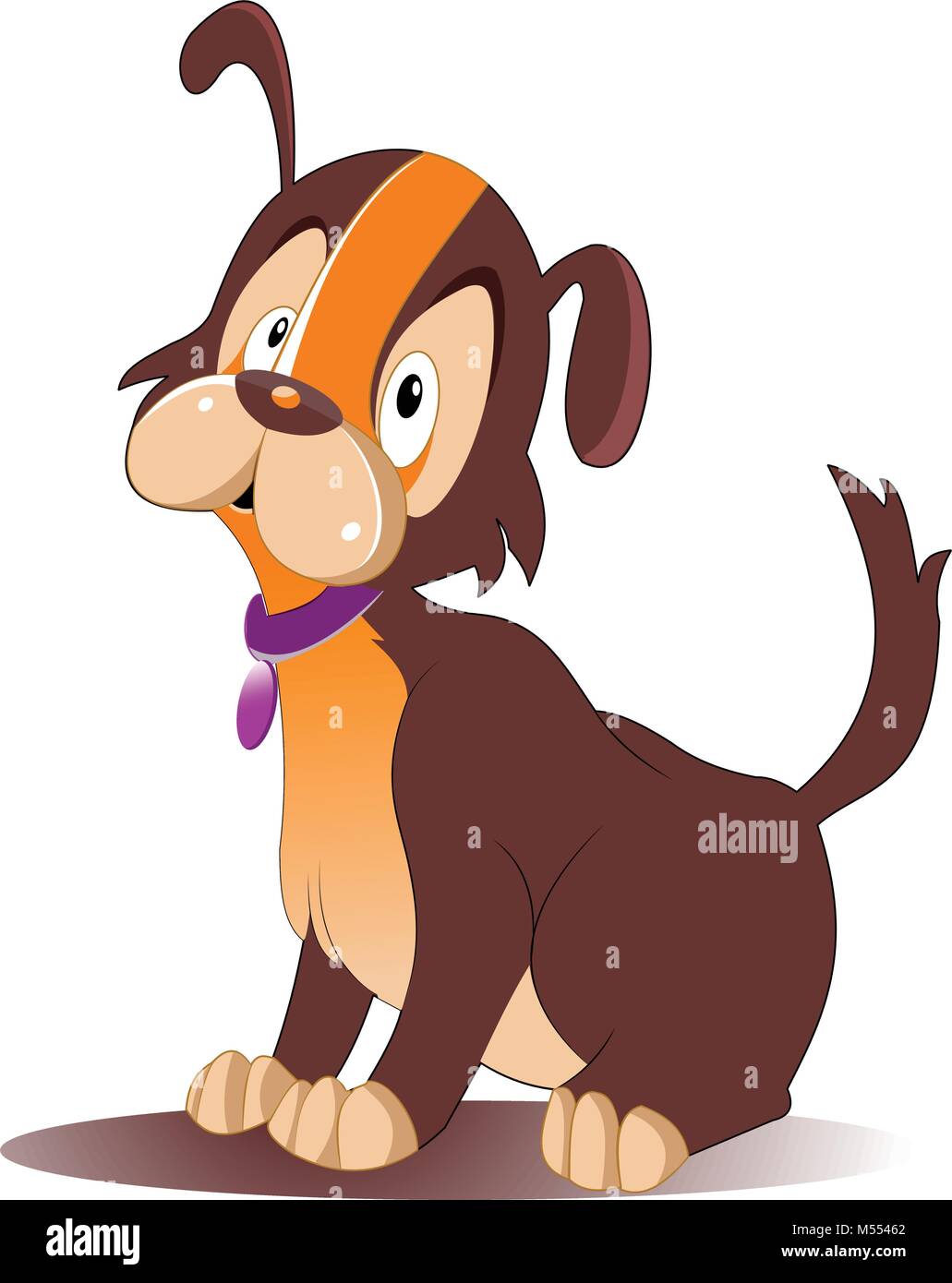 Vector illustration of a cute dog Stock Vector Image & Art - Alamy