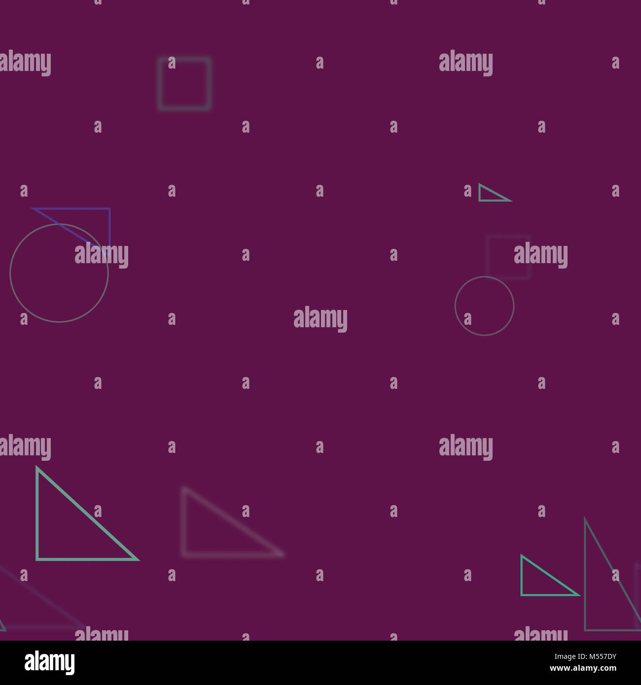 Seamless pattern, Random circle, square, rectangle & triangle shape ...