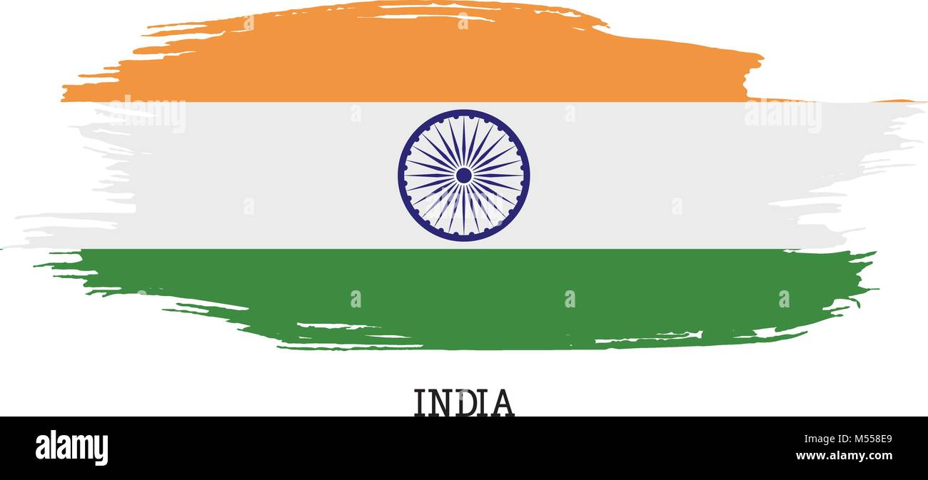 Indian flag background paint Stock Vector Images - Alamy