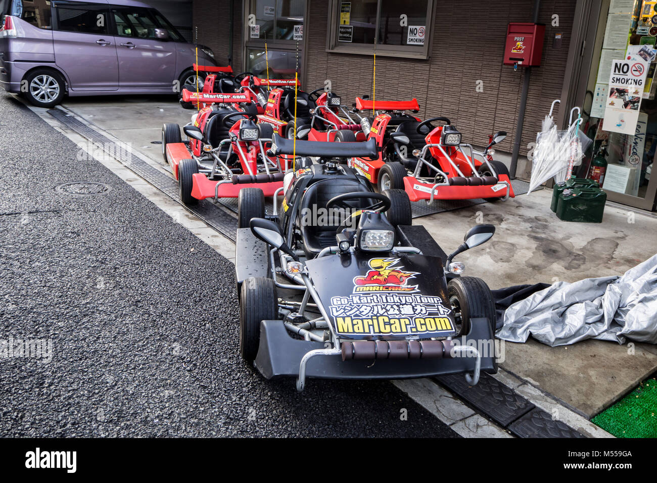 Mari Car A company that has street legal go karts that can be driven on the streets of Tokyo