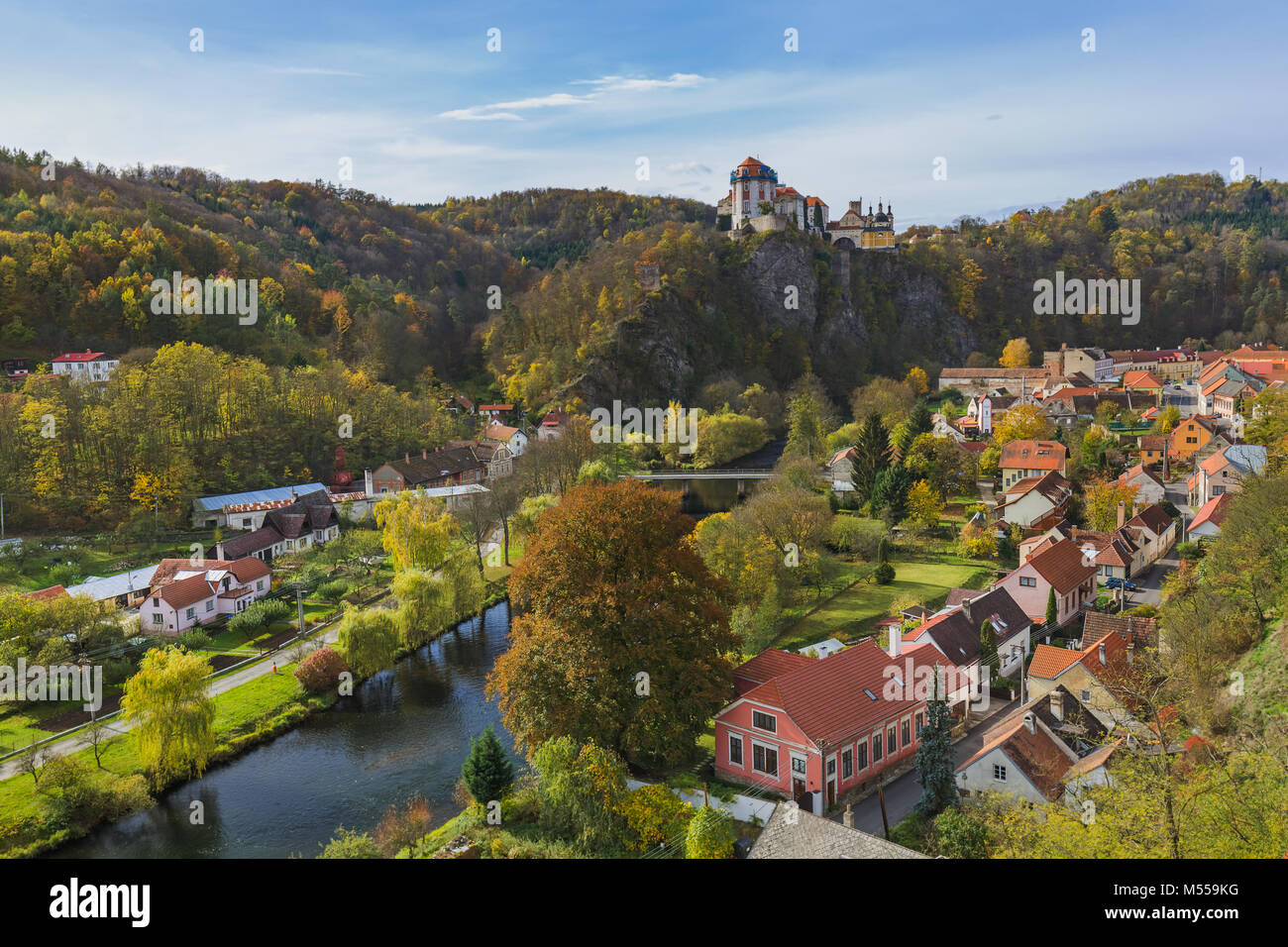 Castle Vranov nad Dyji in Czech Republic Stock Photo
