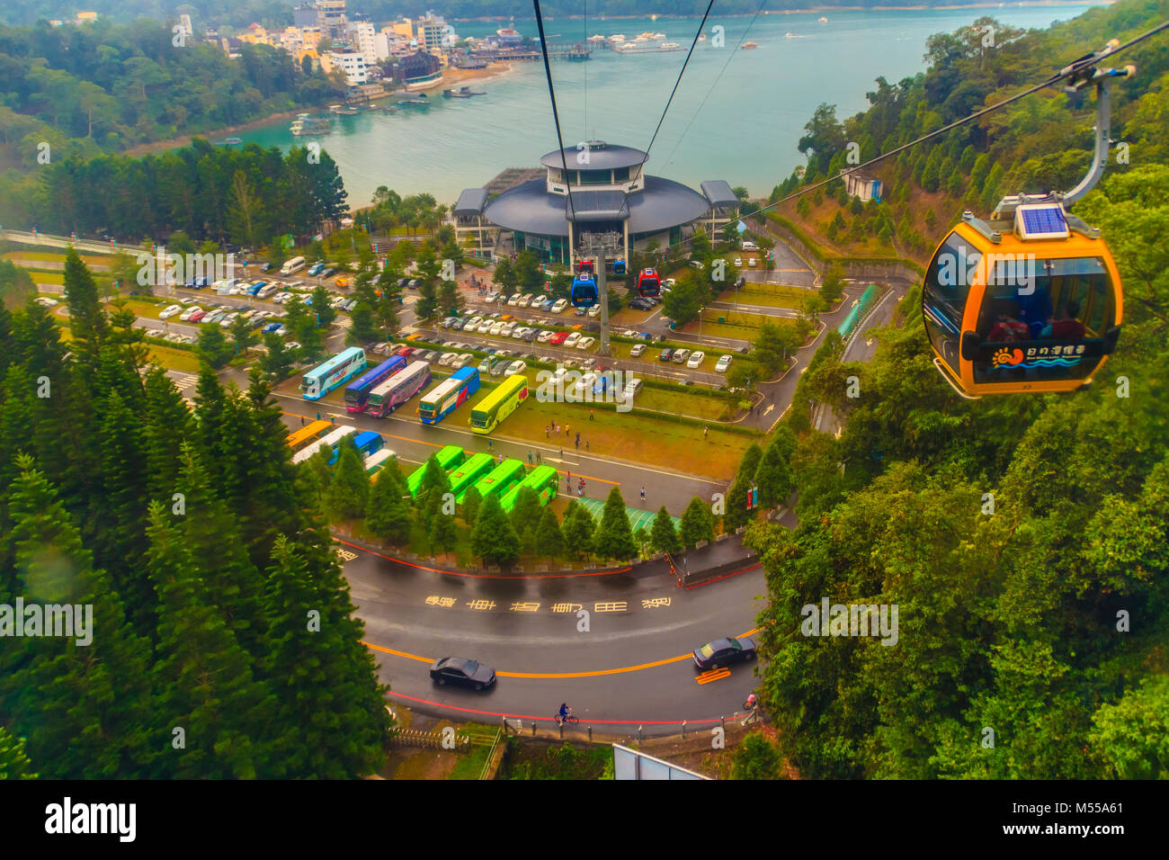 The Sun Moon Lake Ropeway is a scenic gondola cable car service that