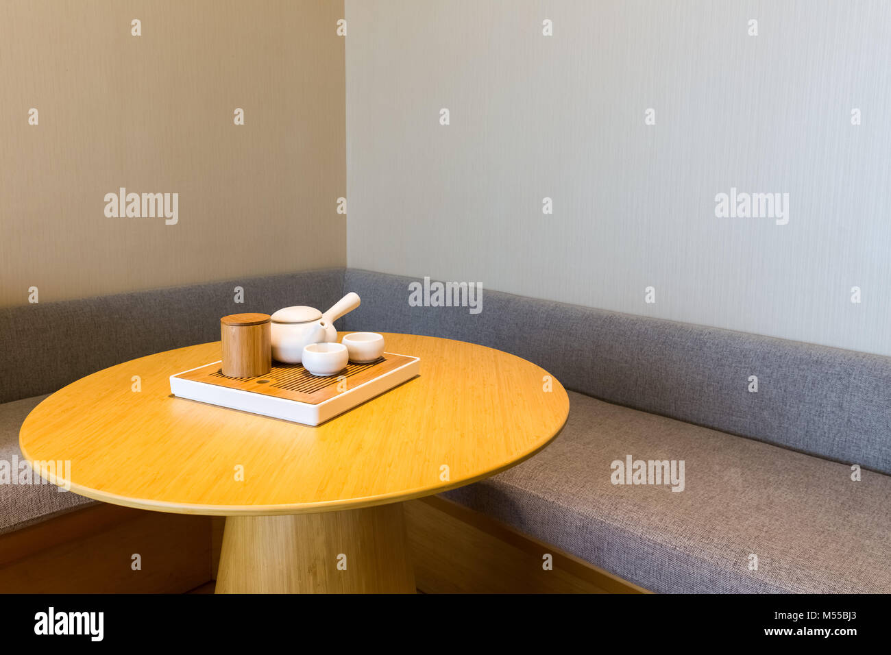 tea table in a room Stock Photo