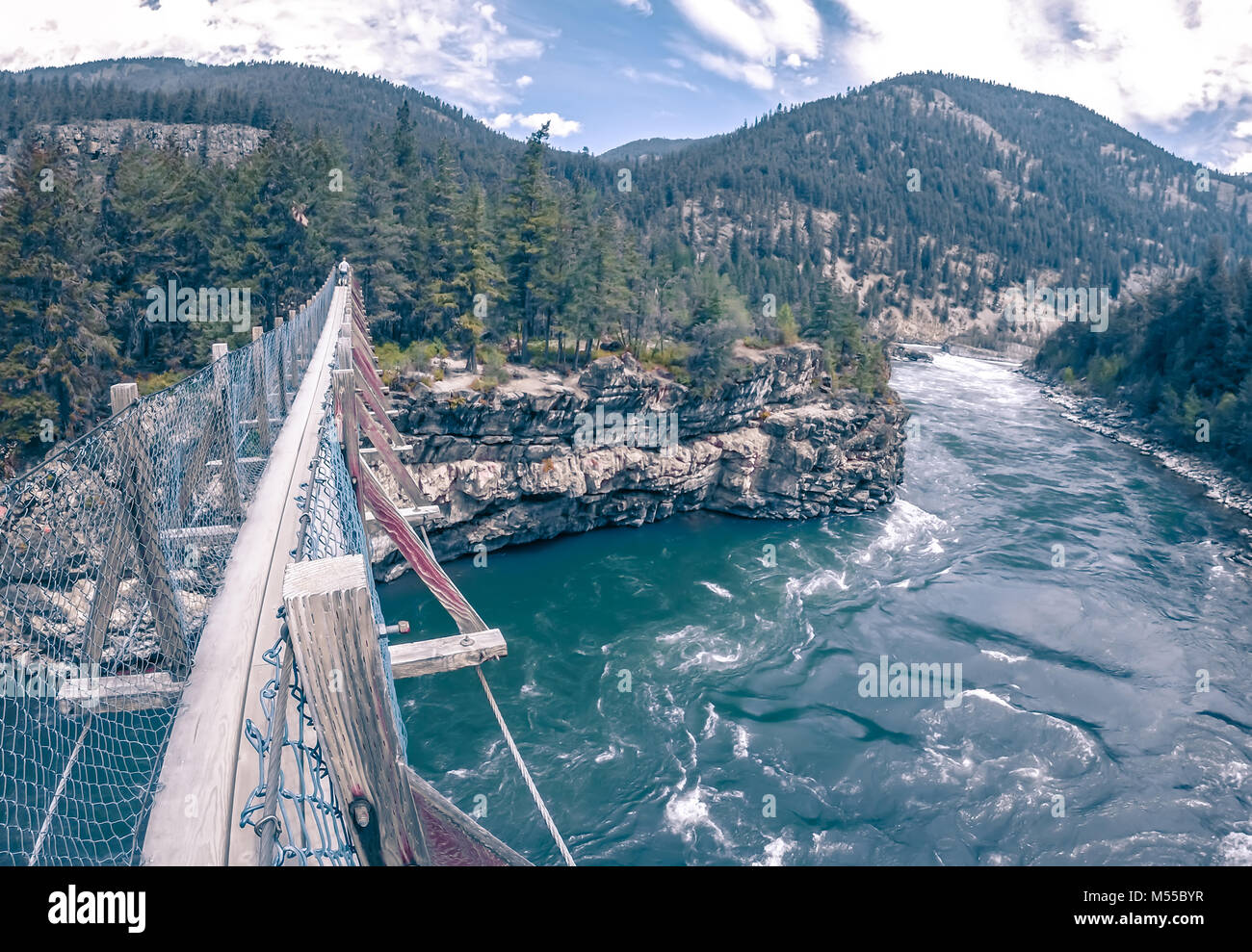 kootenai river water falls in montana mountains Stock Photo - Alamy
