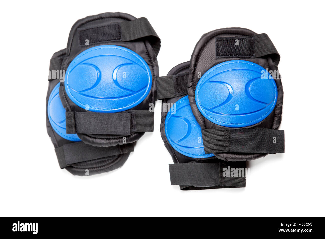 Knee pads and elbow pads isolated on white background Stock Photo Alamy