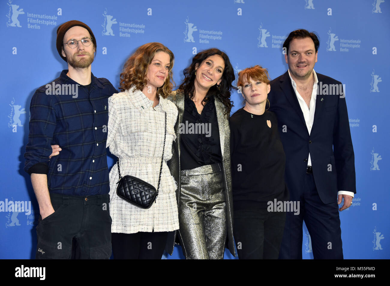 Berlin, Germany. 19th Feb, 2018. Robert Gwisdek, Marie Bäumer, Emily