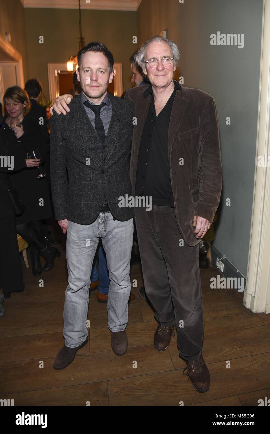 Berlin Deutschland 19th Feb 2018 August Zirner And Son Johannes Zirner At The Saxonia Media Party During The Berlinale At Borchardt In Berlin Germany Monday 19 February 2018 Local Caption