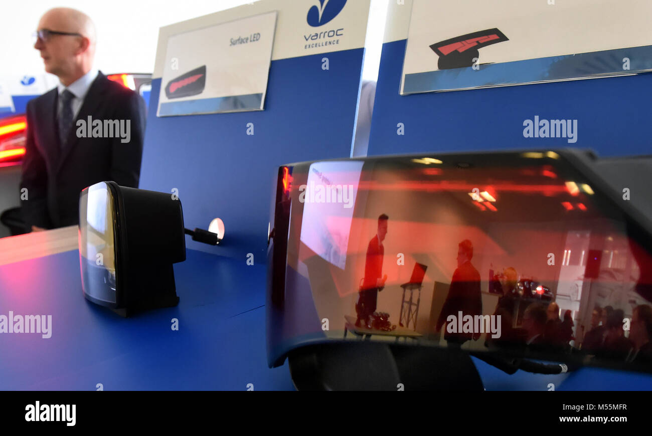 Ostrava, Czech Republic. 20th Feb, 2018. The new lighting technology