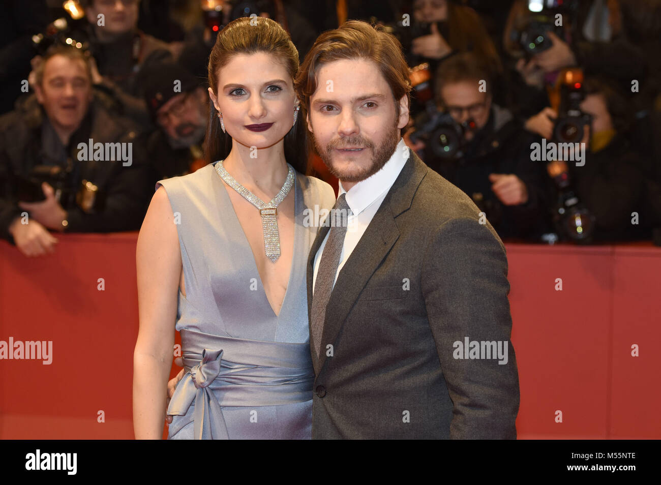 Daniel Brühl and his girlfriend Felicitas Rombold attending the '7 Days