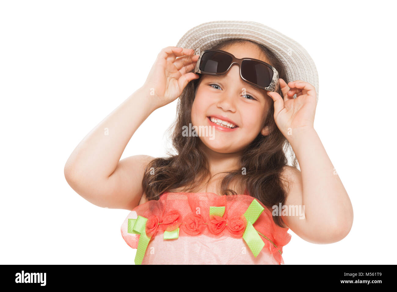 Portrait of cute smiling little girl Stock Photo - Alamy