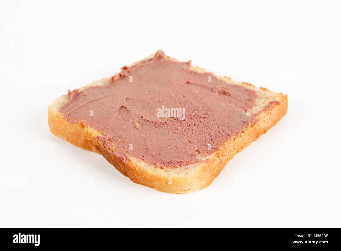 toast with liver sausage Stock Photo Alamy