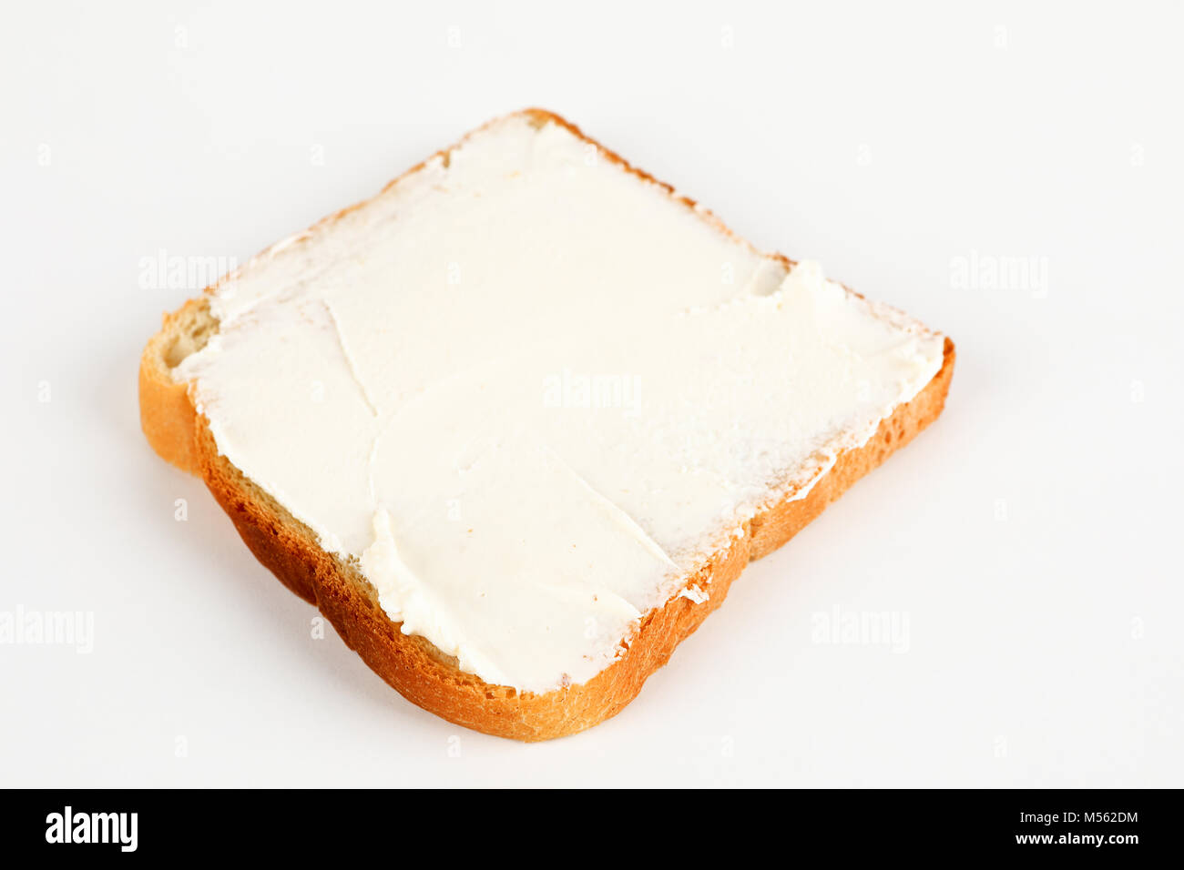 toast with cream cheese Stock Photo