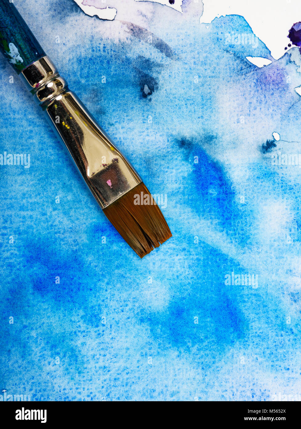 Blue brush stroke background hi-res stock photography and images - Alamy