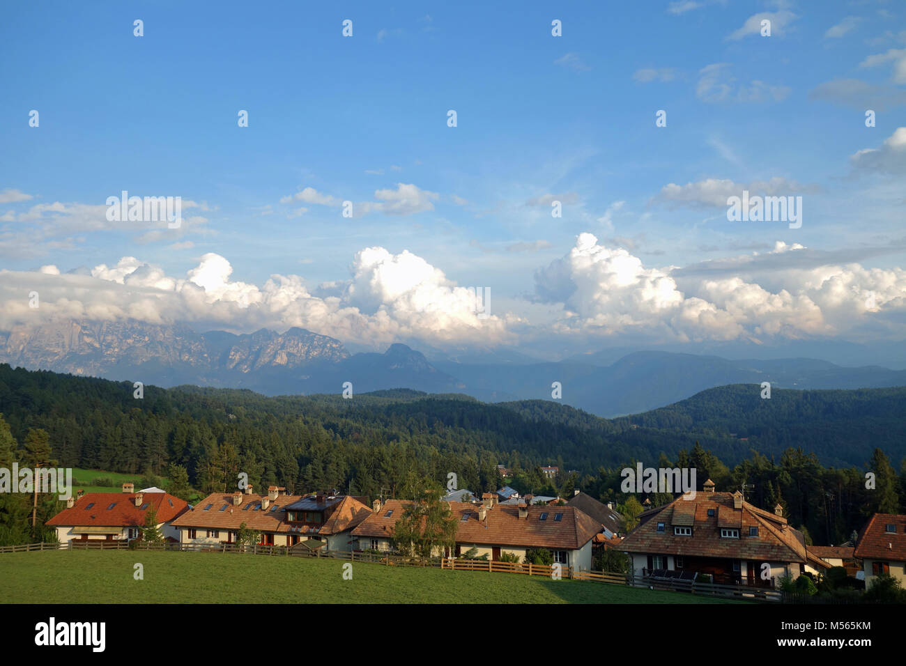 Holiday homes in bolzano,italy Stock Photo