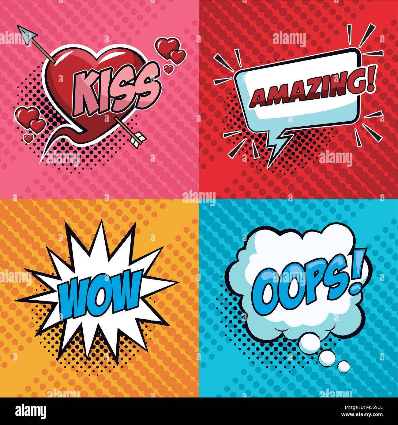 Pop art expressions Stock Vector Image & Art - Alamy
