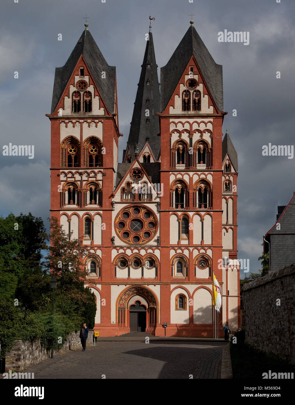 Limburg an der Lahn, Dom, Westfassade Stock Photo