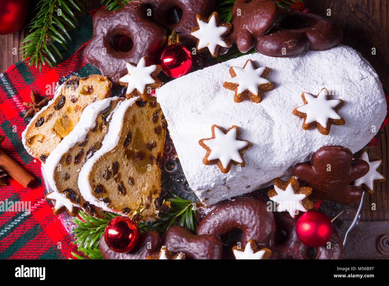 a tasty butter stollen Stock Photo - Alamy