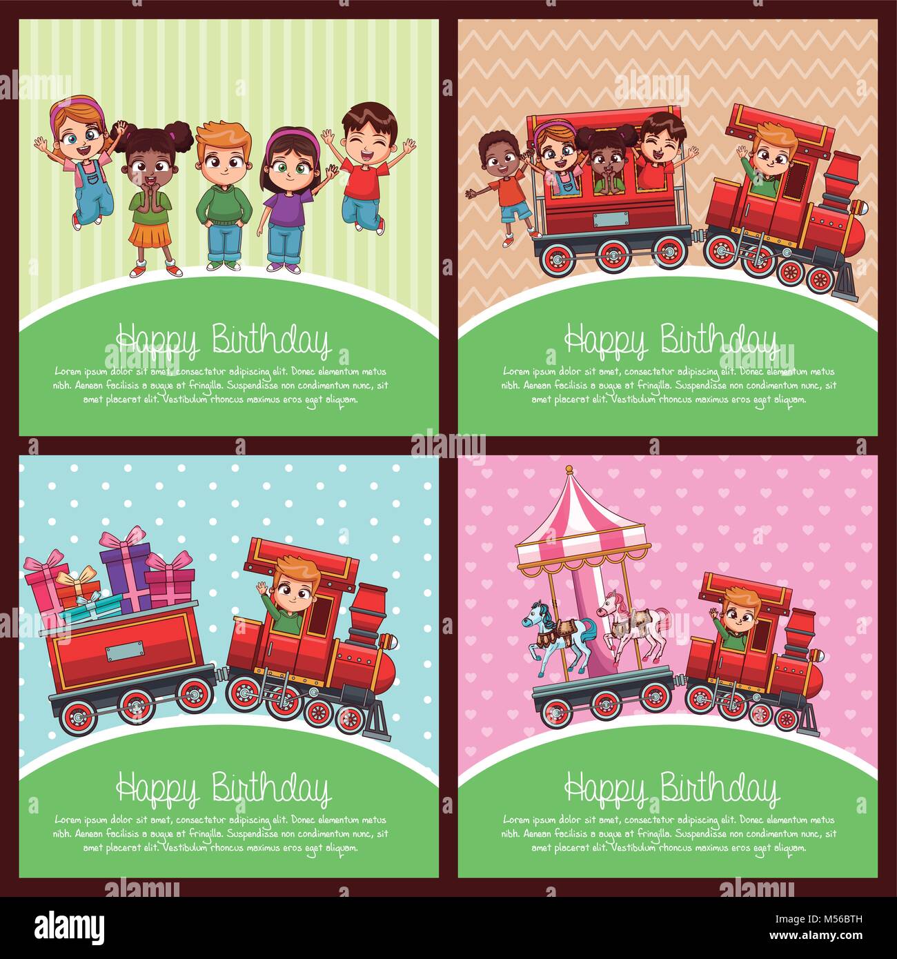 The train that wishes to travel Stock Vector Images - Alamy