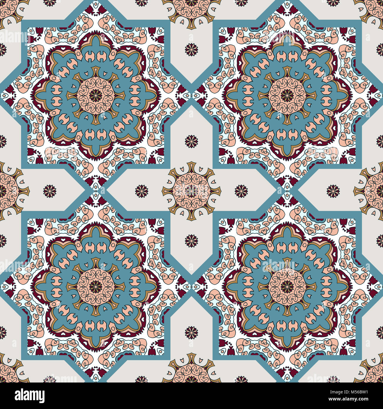 Arabic style geometric patterns and designs hi-res stock photography ...