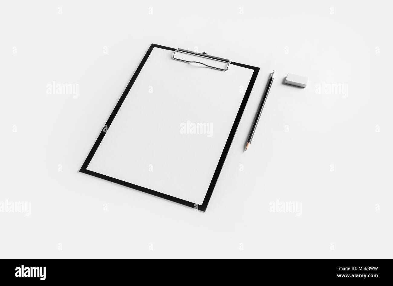 Letterhead, pencil, eraser Stock Photo Alamy