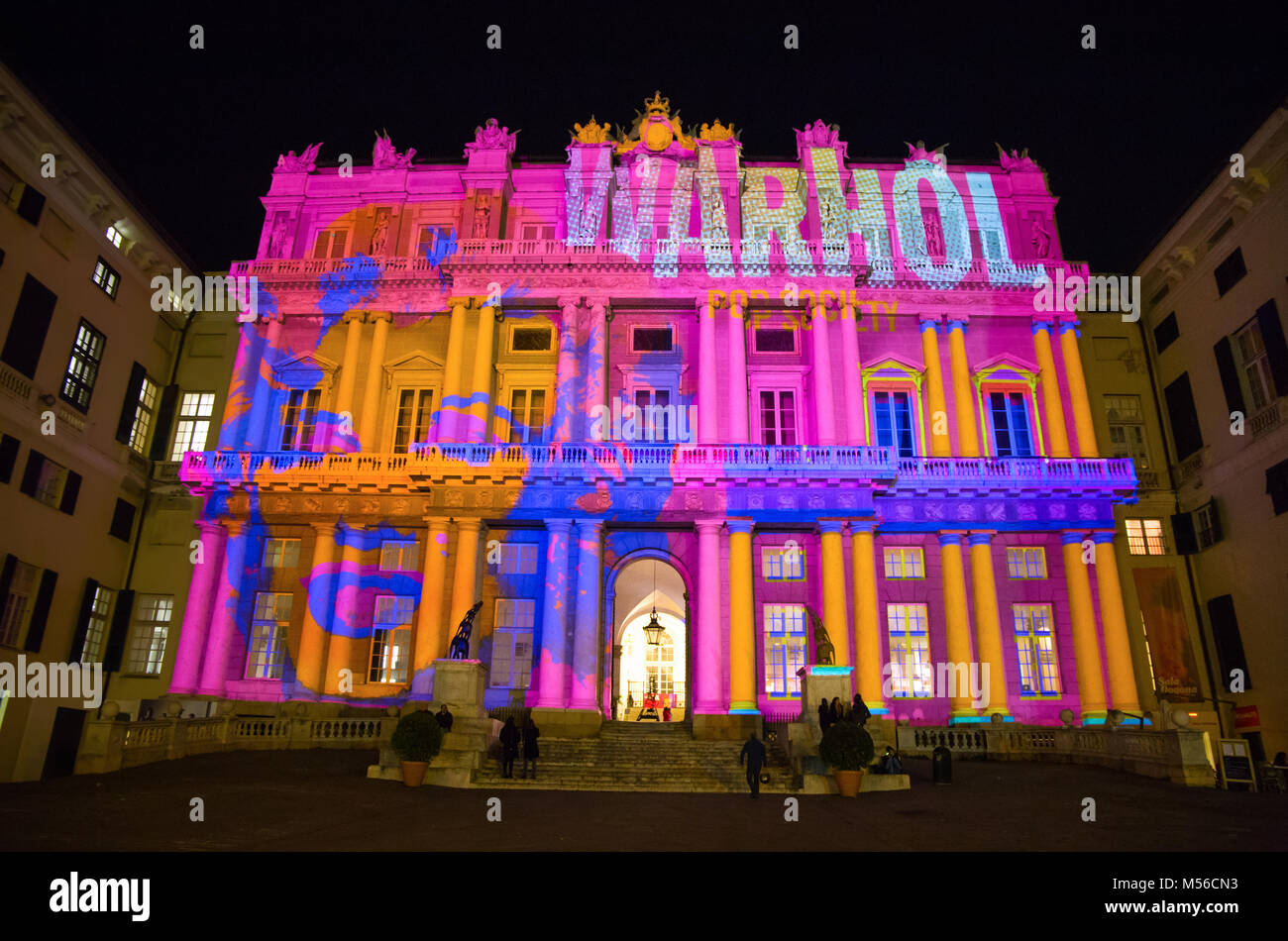 GENOVA (GENOA) ITALY, DECEMBER 28, 2016 - Palazzo Ducale, show dedicated to Andy Warhol event exposure Stock Photo