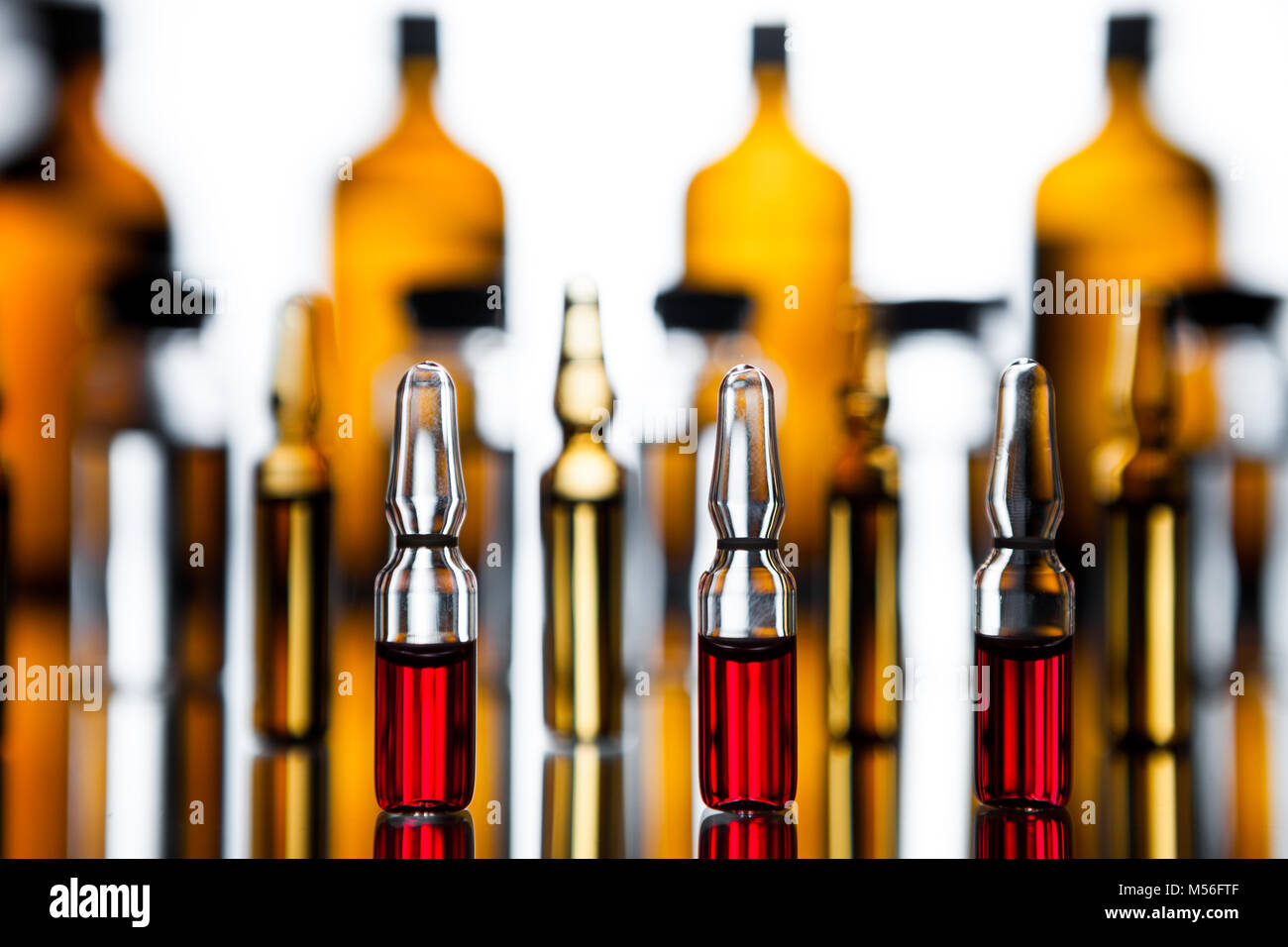 Download Group Of Ampoules With A Transparent Medicine In Medical Laboratory Stock Photo Alamy PSD Mockup Templates