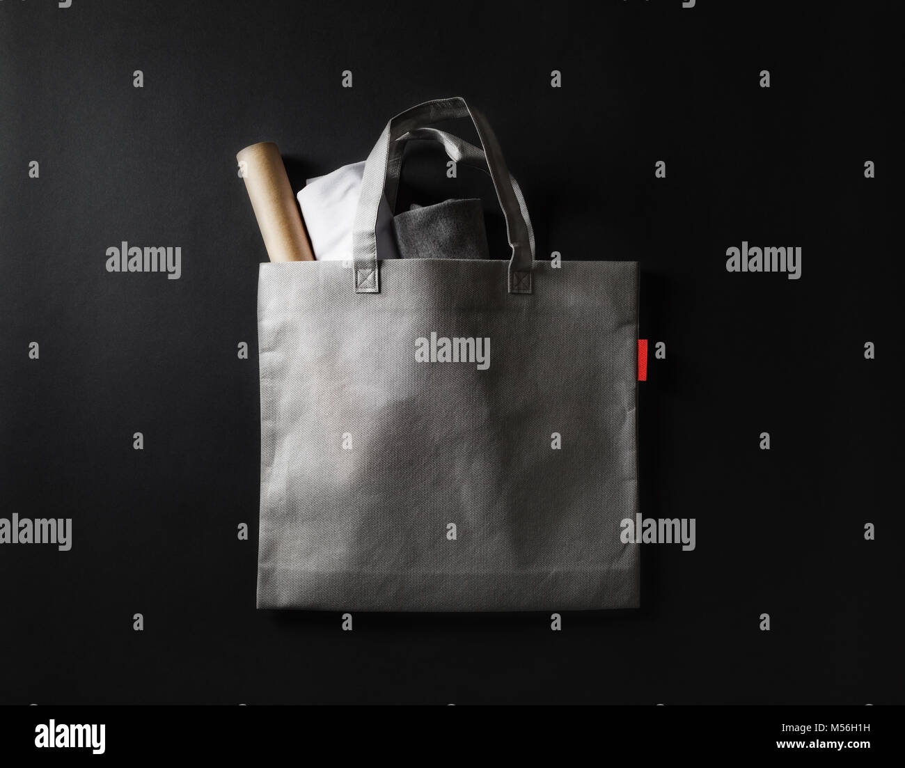 Gray shopping bag Stock Photo Alamy
