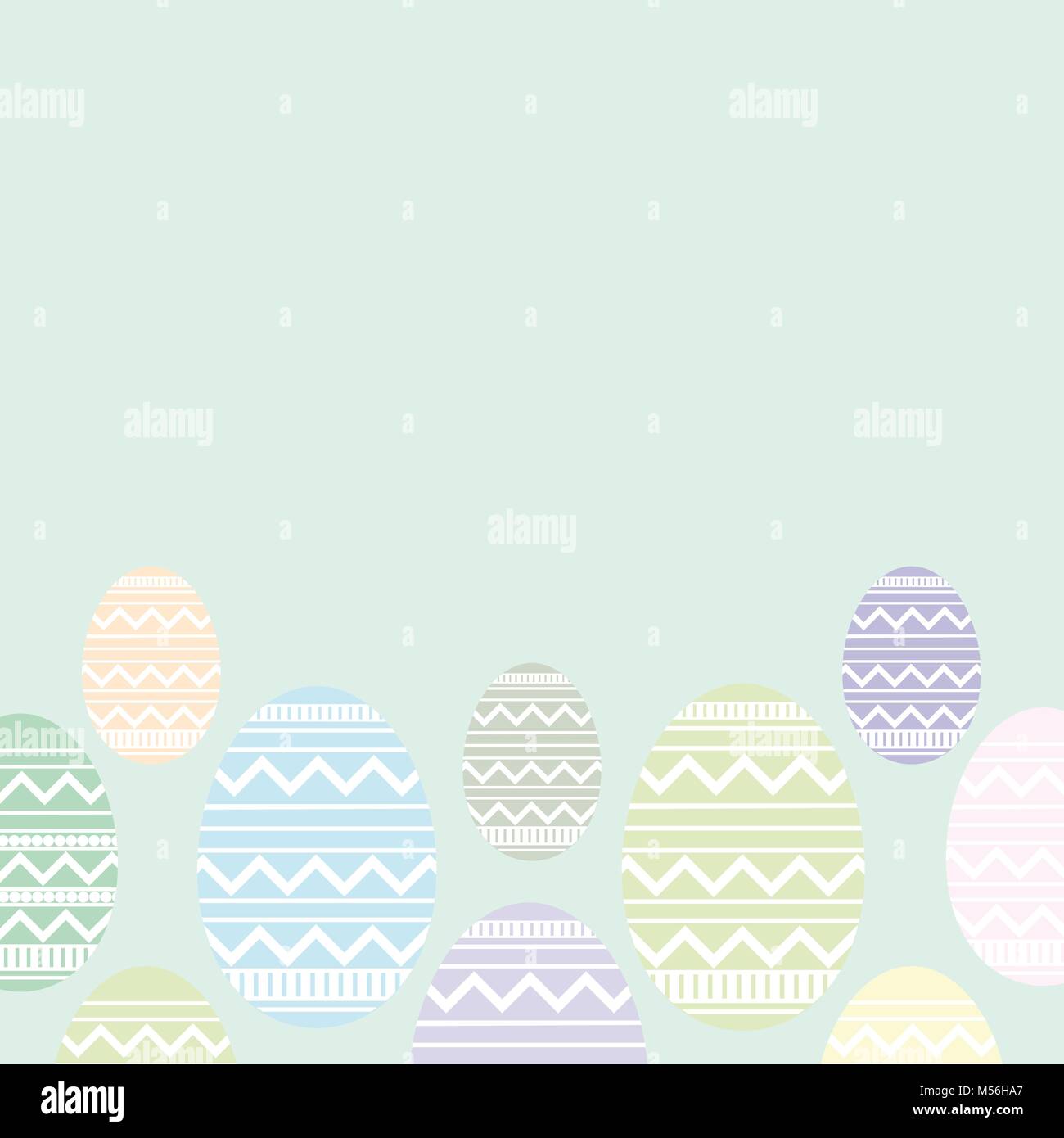 Set of easter color eggs on yellow background Stock Vector Image & Art ...