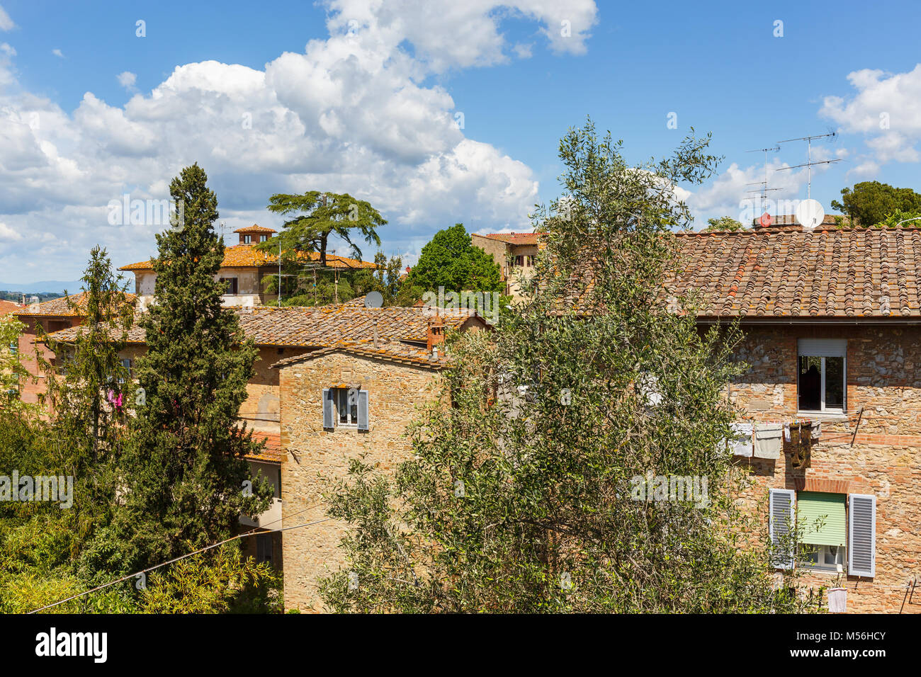 Italian residential building in a city Stock Photo Alamy