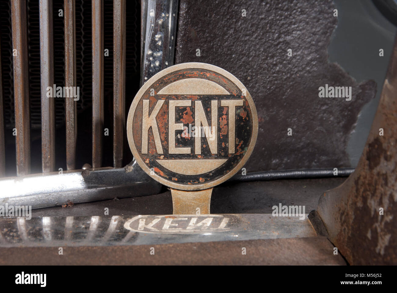 Classic British Car Grill Badge Stock Photos & Classic British Car