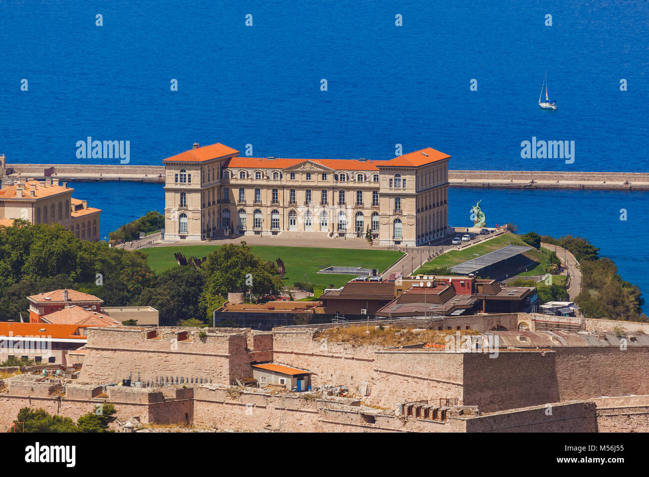 Pharo palace - Marseille France Stock Photo