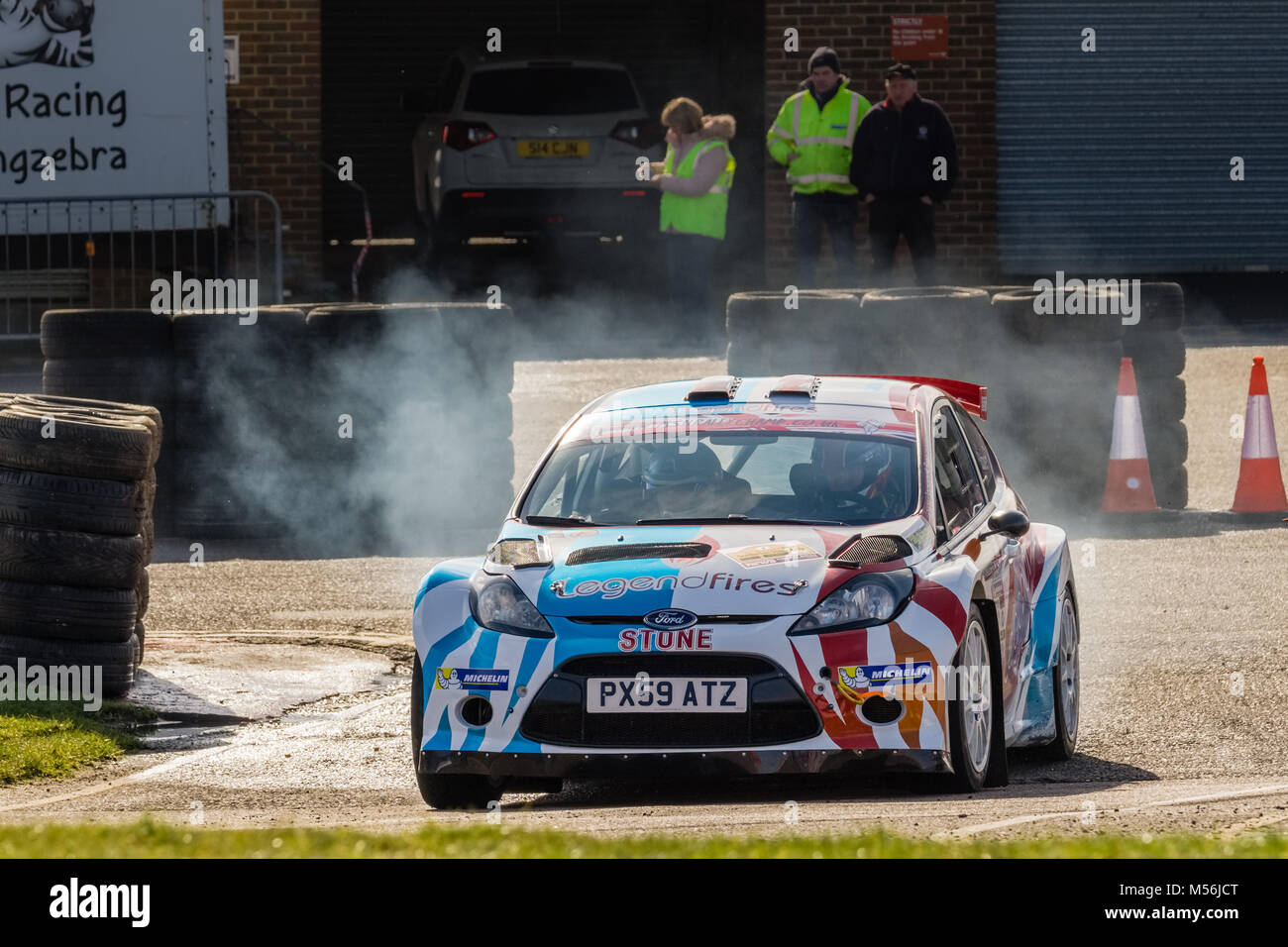 Snetterton Rally Stages, February 2018 Stock Photo