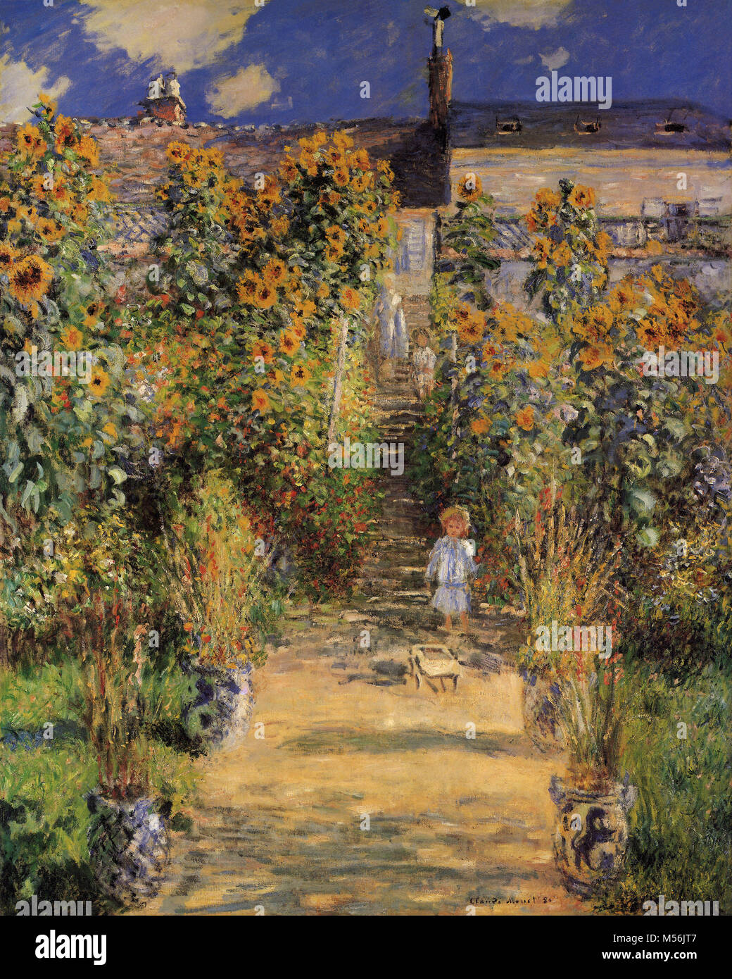 クロード・モネ、The Artist's Garden at Vetheuil Monet, The Artist's Garden at Vétheuil 11 x 14 Print | National