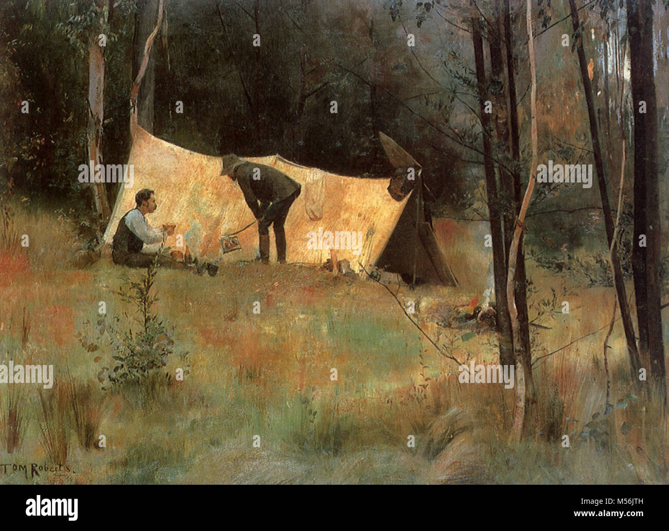 Camp painting hi-res stock photography and images - Alamy